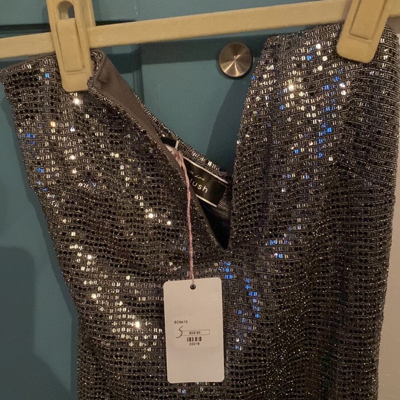 BLUE BLUSH sequin mini dress NWT size S - Picture 2 of 2